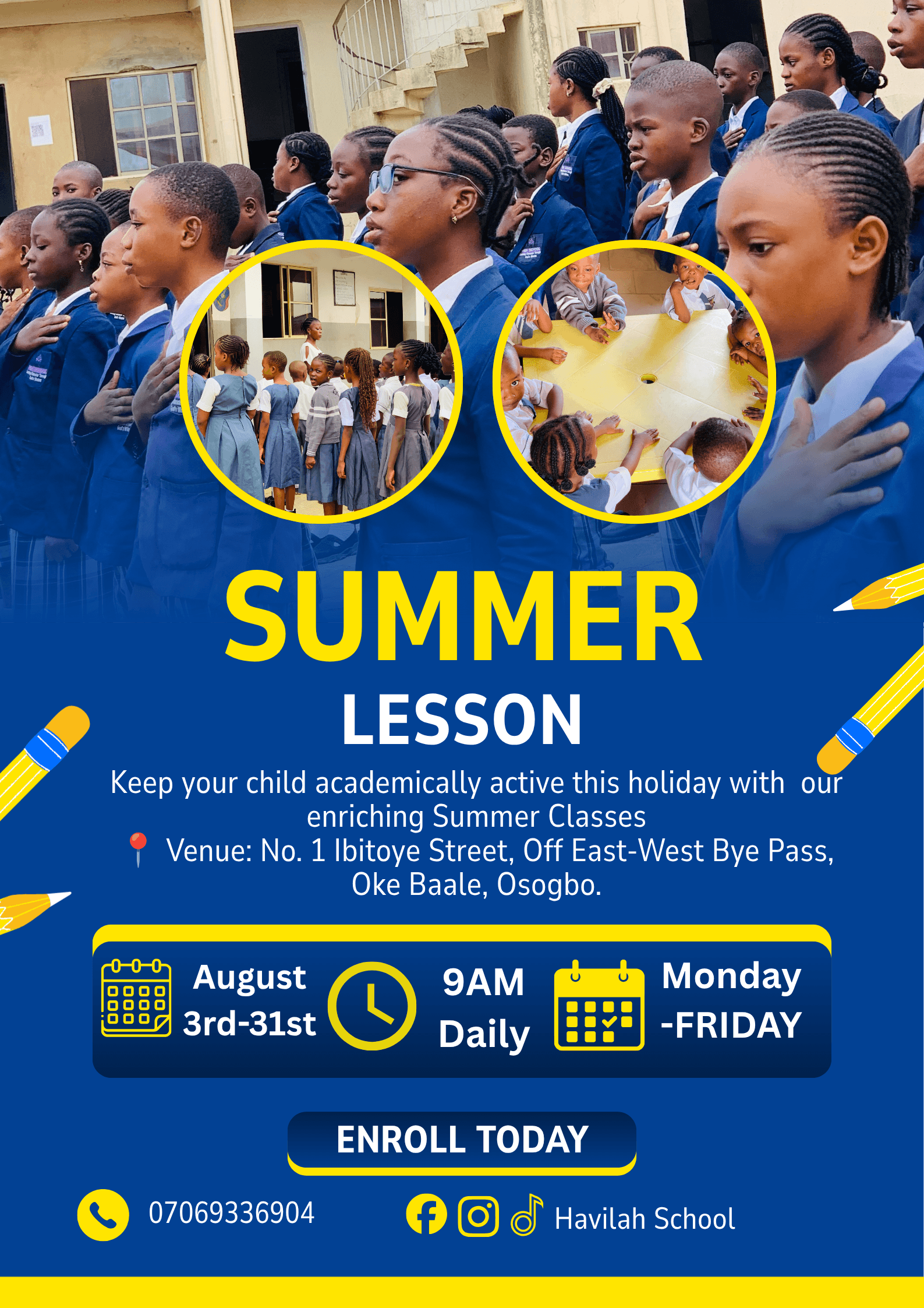 30-day enrolment & awareness campaign